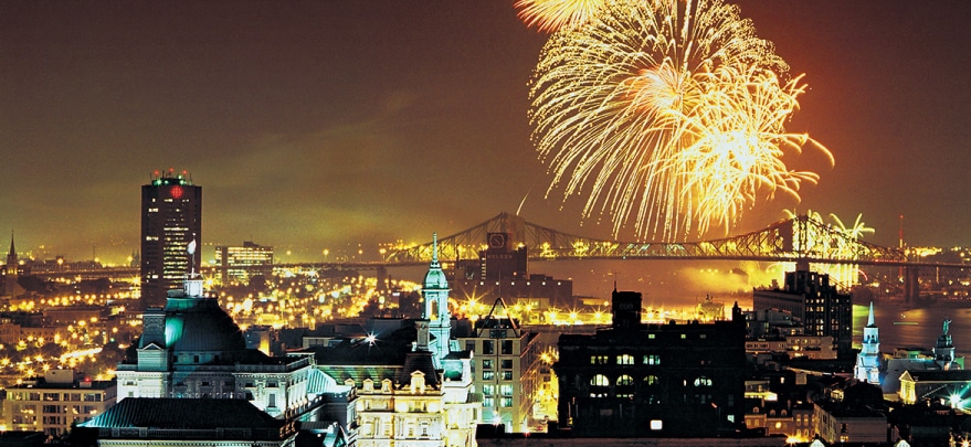 fireworks in Montreal