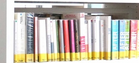 books on a library