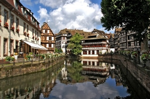 Le quartier de la petite france, à Strasbourg.