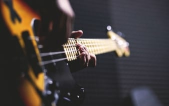 man playing guitar