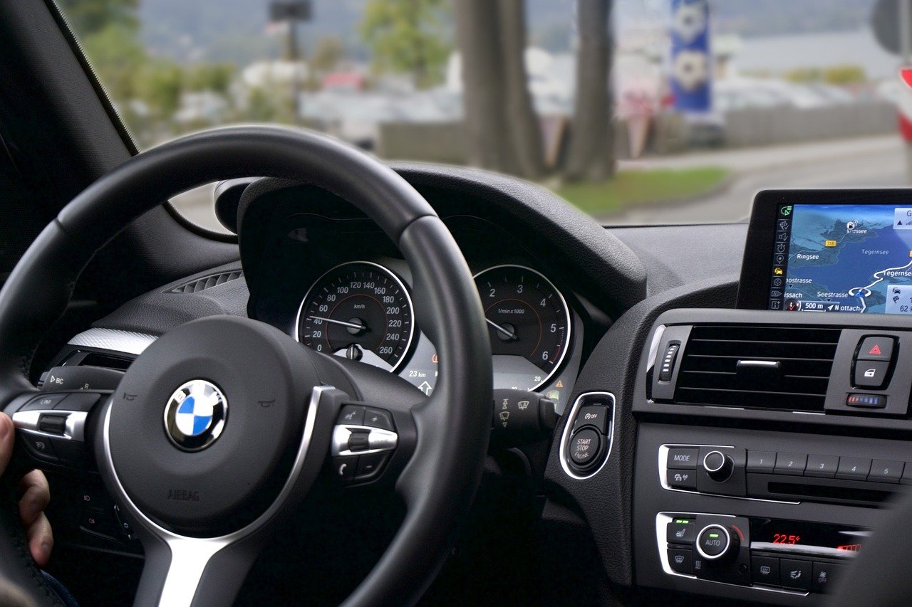 bmw black steering wheel