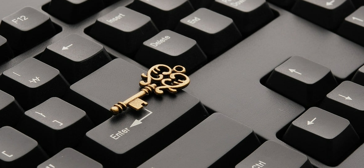 small key on a keyboard