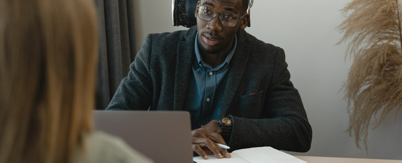 two people having a job interview