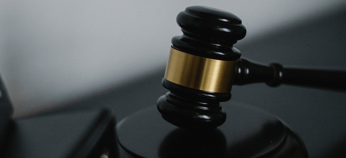 a judge's gavel on a table
